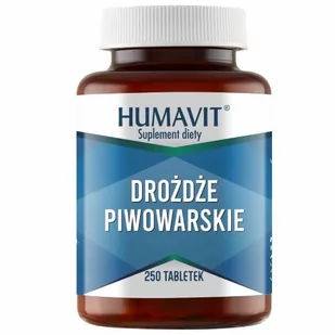 HUMAVIT Drożdże piwowarskie, 250tabl. - Układ pokarmowy - miniaturka - grafika 1