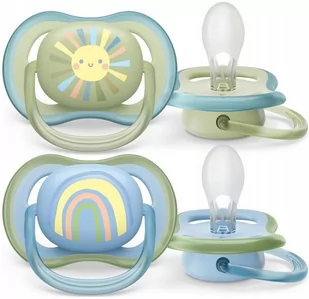Avent Smoczek Ultra Air 0-6m Oddychający + Etui 085/58 - Smoczki uspokajające - miniaturka - grafika 1
