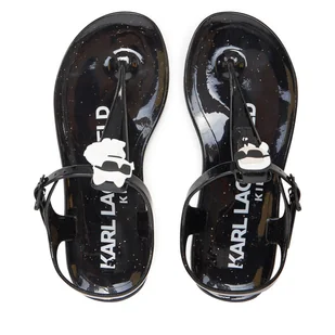Sandały Karl Lagerfeld Kids Z30370 M Czarny - Buty dla dziewczynek - miniaturka - grafika 1