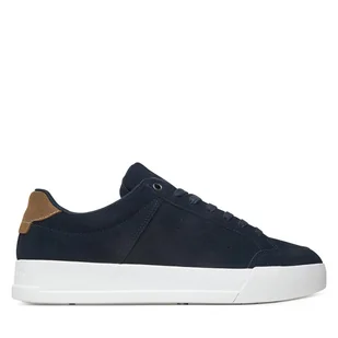 Sneakersy Tommy Hilfiger Th Court Summer Suede FM0FM05517 Granatowy - Sneakersy męskie - miniaturka - grafika 1