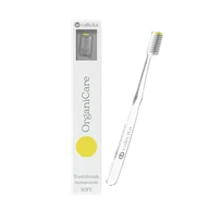 Szczoteczki do zębów - Biodegradowalna szczoteczka do zębów OrganiCare z ochroną antybakteryjną - Żółta - miniaturka - grafika 1