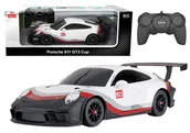 Zabawki zdalnie sterowane - Auto Rc 1:18 Rastar Porshe 911 Gt3 Biało-Szare - miniaturka - grafika 1