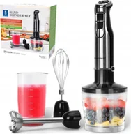Blendery ręczne - Blender Aigostar 1000W Hand Blender Set Stainless Steel Silvery and Black VDE / Buckle - miniaturka - grafika 1