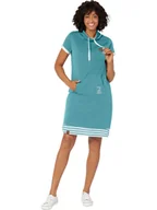 Sukienki - WITT WEIDEN Sukienka dresowa w kolorze turkusowo-białym - miniaturka - grafika 1