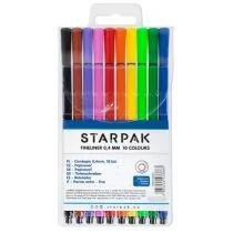 Starpak Cienkopis Okr 0,4mm 10kol - Długopisy - miniaturka - grafika 1