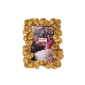 Ramki na zdjęcia - Kare ramka na zdjęcia ginkgo leaf 17x20 cm złota 56499 - miniaturka - grafika 1