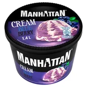 Lody i desery lodowe - Manhattan Lody ze śmietanką i lody jagodowe 1400 ml - miniaturka - grafika 1