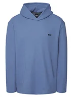 Bluzy męskie - BOSS Bluza Waffle 50535885 Błękitny Regular Fit - miniaturka - grafika 1