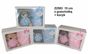 Sun-day Pluszak Miś z Kocykiem 25x10x19 Sa Wb - Maskotki i pluszaki - miniaturka - grafika 1