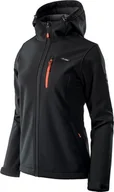 Kurtki i kamizelki sportowe damskie - Elbrus SOFTSHELL IVER WO'S BLACK/SPICY ORANGE/ASPHALT M - miniaturka - grafika 1