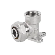 Łączniki, trójniki, kształtki - Pex Kolano skręcane z mocowaniem 20 mm x 1/2" - miniaturka - grafika 1