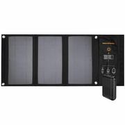 Powerbanki - 4smarts Panel słoneczny VoltSolar 21W + powerbank 10000mAh Black 540531 - miniaturka - grafika 1