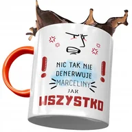 Kubki - Kubek Pomarańczowy Dla Marceliny Żony na Prezent z Nadrukiem ze Zdjęciem + Opakowanie na prezent (wzór 03) - miniaturka - grafika 1