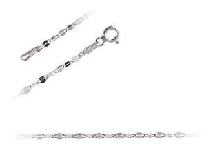 Łańcuszek Srebrny kawa mokka fl128 - 50 cm - Łańcuszki - miniaturka - grafika 1