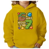 Bluzy dla dziewczynek - BLUZA DZIECIĘCA Z KAPTUREM 67 SIX SEVEN VIRAL 110-116 DLA DZIECKA PREZENT - miniaturka - grafika 1