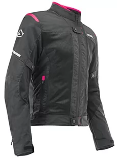 Acerbis Kurtka CE RAMSEY VENTED LADY BLACK/PINK L - Odzież motocyklowa - miniaturka - grafika 1