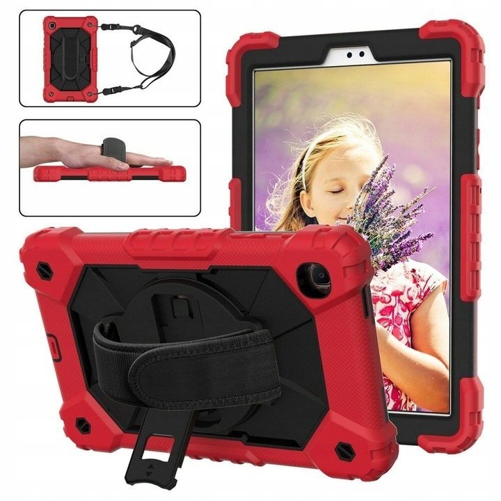 Etui Obudowa Case na Tablet Samsung Galaxy Tab A 8.0 Pancerny Czerwony