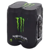 Napoje energetyczne i izotoniczne - Monster Energy Gazowany napój energetyczny 4 x 500 ml - miniaturka - grafika 1