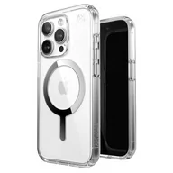 Etui i futerały do telefonów - Etui SPECK Presidio Perfect-Clear MagSafe do Apple iPhone 15 Pro Przezroczysto-srebrny - miniaturka - grafika 1