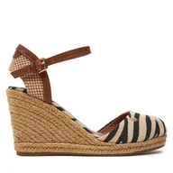 Espadryle damskie - Espadryle Wrangler Brava Women Wedge 20241056 Zebra 95A - miniaturka - grafika 1