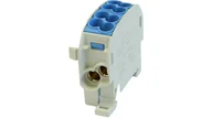 Inne akcesoria elektryczne - Simet Blok rozdzielczy 1-potencjałowy łączony 100A 4x2,5-25mm2 niebieski SCB 25-Cu 81503003 81503003 - miniaturka - grafika 1