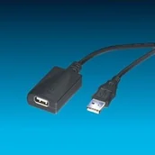 Kable USB - Kabel USB Value USB-A - USB-A 5 m Czarny - miniaturka - grafika 1
