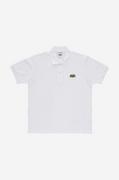 Koszulki męskie - Lacoste polo bawełniane x Netflix kolor biały z aplikacją - miniaturka - grafika 1