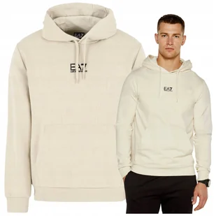 Emporio Armani EA7 Ecru Bluza Męska z kapturem Sportowa PREMIUM Ładna Emporio Armani EA7 Ecru Bluza Męska z kapturem Sportowa PREMIUM Ładna r.L - Bluzy męskie - miniaturka - grafika 1