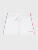 Spodenki damskie - Champion Szorty sportowe 404669 Biały Regular Fit - miniaturka - grafika 1