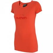 Koszulki i topy damskie - Koszulka damska Outhorn ciemna czerwień HOZ20 TSD626 61S - miniaturka - grafika 1