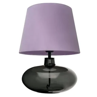 Lampka stołowa Sawa 41142116 Kaspa abażur przydymiona czarna fioletowa - Lampy stojące - miniaturka - grafika 1