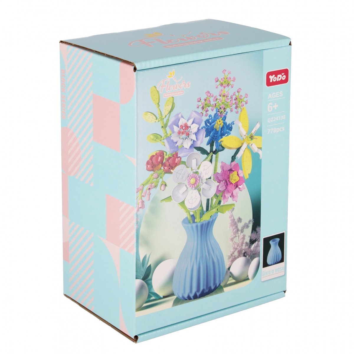 MEGA CREATIVE, Klocki Konstrukcyjne Kwiaty 778 Elementów