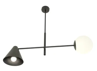 Czarna lampa sufitowa w stylu loftowym - 5X D139 M2-W60 - Lampy sufitowe Czarna lampa sufitowa w stylu loftowym - 5X D139 M2-W60 - Lampy sufitowe - miniaturka - grafika 1