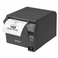 Akcesoria do kas i terminali - Epson TM-T70II C31CD38032 drukarka fiskalna, USB + serial, czarny, řezačka, se zdrojem - miniaturka - grafika 1