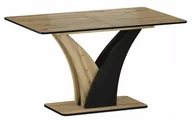 Stoły - Stół rozkładany VENTO w kolorze DĄB ARTISAN / CZARNY 120(160)X68 cm - miniaturka - grafika 1