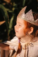 Zabawy w naśladowanie dorosłych - Korona dla dziecka "Różowo złote cekiny" - miniaturka - grafika 1