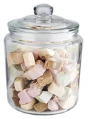 Wyposażenie lokali gastronomicznych - APS Pojemnik szklany 0,9 l, przeźroczysty | Classic 82250 - miniaturka - grafika 1