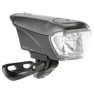 Kross Lampa przednia /akumulator/ RACE 5W CREE SmartBeam Auto 300lm USB, czarna - Lampki rowerowe - miniaturka - grafika 1