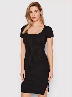Sukienki - Calvin Klein Sukienka codzienna K20K203842 Czarny Slim Fit - grafika 1