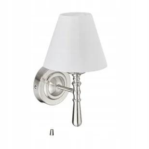 Relaxdays Lampa Kinkiet Ścienny Z Kloszem Wewnętrzna Gwint E-14 - Lampy ścienne - miniaturka - grafika 1