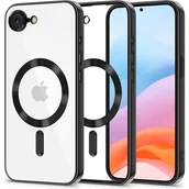 Etui i futerały do telefonów - Etui TECH-PROTECT MagFlex MagSafe do Apple iPhone 16e Przezroczysto-czarny - miniaturka - grafika 1