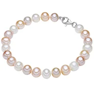 Bransoletki - Valero Pearls Bransoletka z pereł srebro wysokiej próby Perła hodowlana słodkowodna srebrny Bransoletki 1 ct Damski - miniaturka - grafika 1