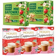 Zestawy upominkowe - Zestaw Kawa Cappuccino Mokate Batoniki Dobra Kaloria Szarlotka i Cynamon - miniaturka - grafika 1