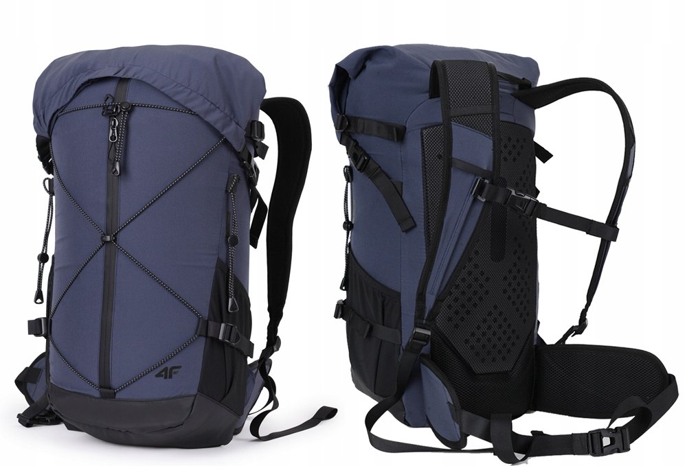 Plecak Turystyczny 4F Lekki Przewiewny 25 Litrów Antracytowy
