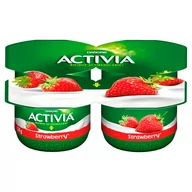 Kefiry, jogurty, maślanki - Activia - Jogurt truskawkowy ze szczepem bakterii ActiRegularis - miniaturka - grafika 1