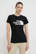 Koszulki sportowe damskie - The North Face t-shirt bawełniany damski kolor czarny NF0A87N6JK31 - miniaturka - grafika 1