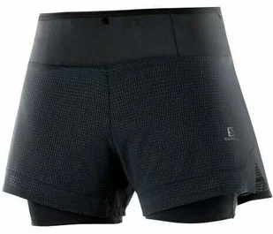 Spodenki Salomon Sense Aero 2in1 W Black - Spodnie sportowe damskie - miniaturka - grafika 1
