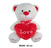 Maskotki i pluszaki - Maskotka Miś Love 20Cm 159243 - miniaturka - grafika 1