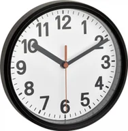 Zegary - TFA TFA 60.3538.01 Analogue radio wall clock black - miniaturka - grafika 1