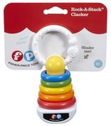 Grzechotki dla dzieci - Fisher Price Grzechotka Piramida z kółek DFR09 - miniaturka - grafika 1